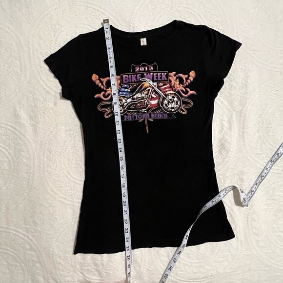 Daytona Beach Bike Week Glitter Shirt - Picture 3 of 5